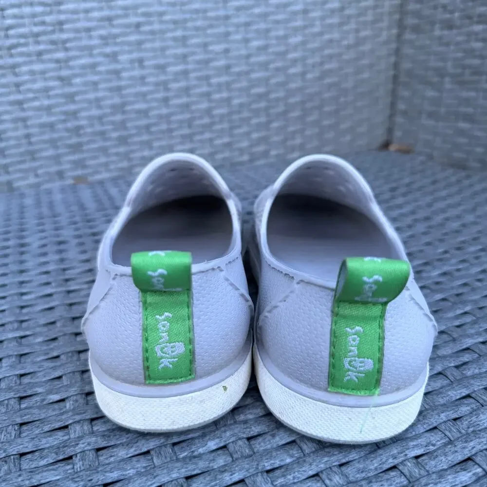 Sanuk Lil Walker Shoes Loafers Slip On Comfort Waterproof‎ Gray Kids Size 4
